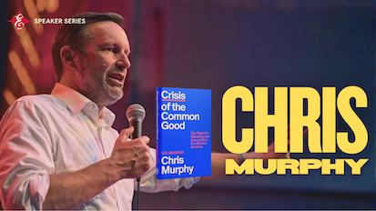 Senator Chris Murphy at Edmond Town Hall Theatre - Event poster